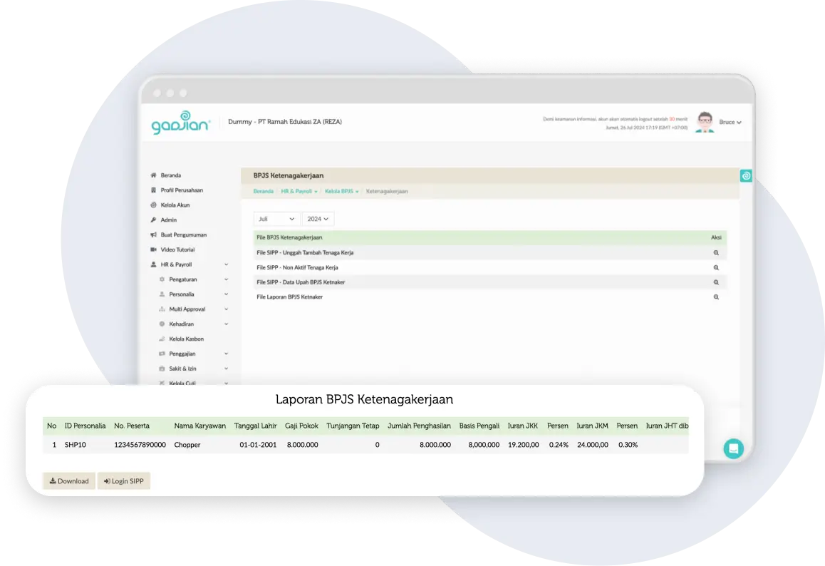Perhitungan BPJS Karyawan Akurat dan Otomatis