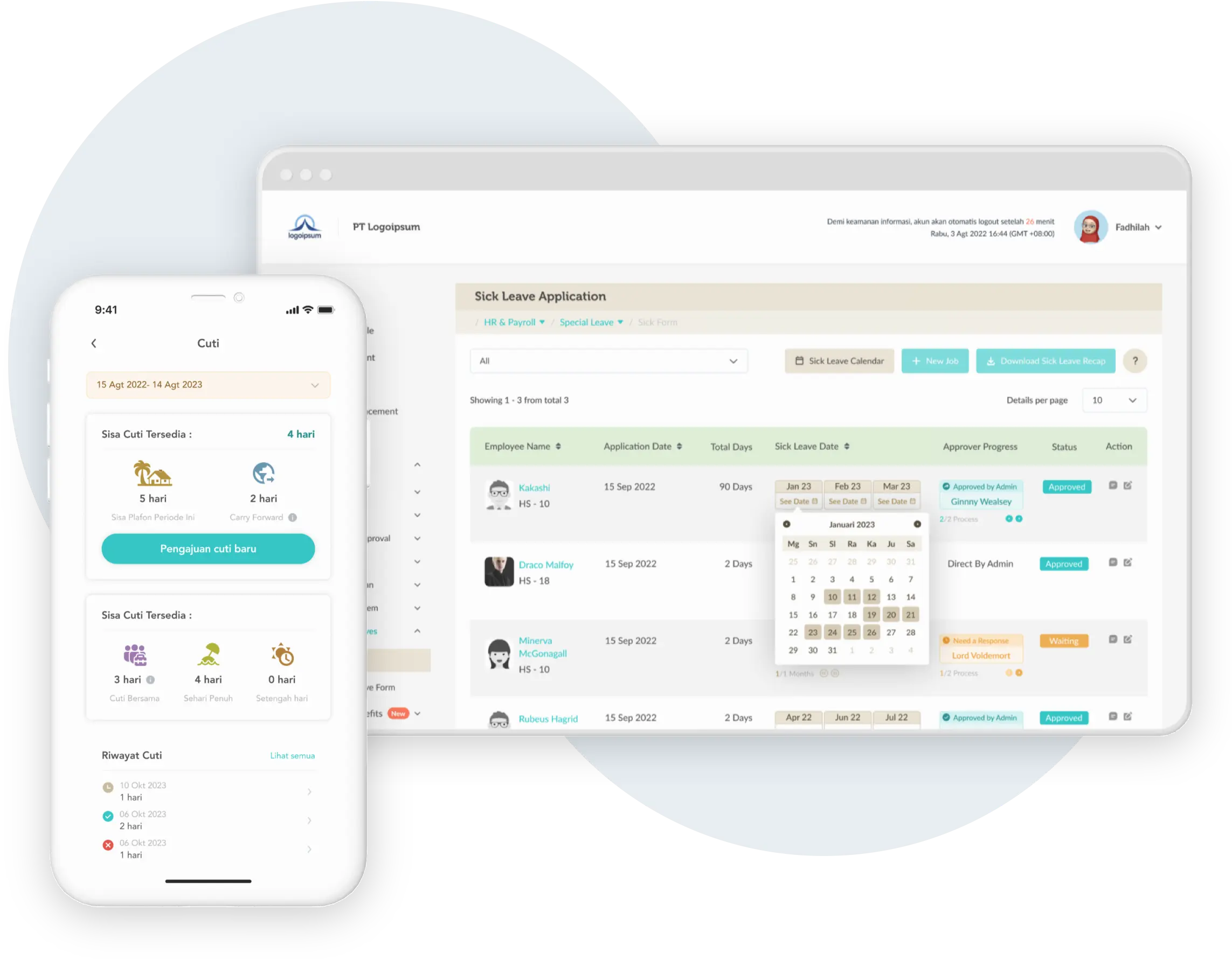 Kelola Cuti, Izin & Sakit Tanpa Repot